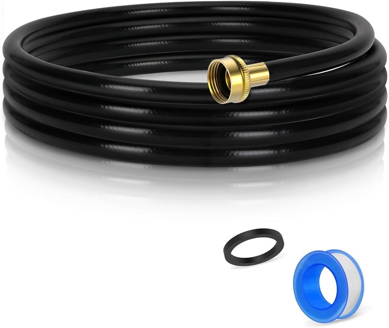 Ebusin (7 Length Options) Dehumidifier Drain Hose with 3/4 Inch FHT Connector, Featuring Rust-Resistant Brass Fittings for Leak-Proof Connection, Perfectly Compatible with Most Dehumidifier Brands - Image 1